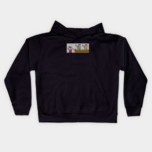 c64 8-Bit Tapper Kids Hoodie